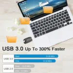 MicroDrive 64GB USB 3.0 Fashion High Speed Metal Rotating U Disk - Image 4