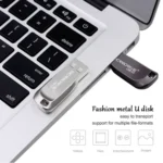 MicroDrive 64GB USB 3.0 Fashion High Speed Metal Rotating U Disk - Image 5