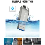 MicroDrive 64GB USB 3.0 Fashion High Speed Metal Rotating U Disk - Image 6