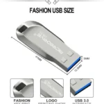 MicroDrive 64GB USB 3.0 Fashion High Speed Metal Rotating U Disk - Image 9