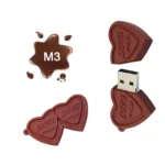 MicroDrive 64GB USB 2.0 Creative Heart Chocolate U Disk - Image 3