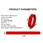 MicroDrive 16GB USB 2.0 Fashion Bracelet Wristband U Disk - Image 9