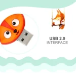 MicroDrive 128GB USB 2.0 Creative Cute Fox U Disk - Image 4