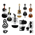 MicroDrive 8GB USB 2.0 Triangle Guitar U Disk - Image 10