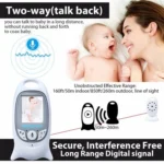 VB601 2.0 inch LCD Screen Hassle-Free Portable Baby Monitor, Support Two Way Talk Back, Night Vision - Image 11