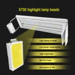 XY-50N Aquarium Glass Fish Tank LED Aquatic Bracket Lamp, US Plug - Image 8