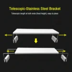 XY-60K Three Rows Aquarium Glass Fish Tank LED Aquatic Bracket Lamp, US Plug - Image 5