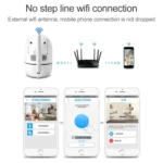 SECTEC IL-HIP291-2M-AI Intelligent Tracking Monitor Mobile Phone Remote Wireless Network Wifi Camera Cloud Storage Intelligent Shaking Head Network Camera - Image 4