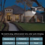 T8 1080P Full HD Solar Battery Ultra Low Power Sound Light Alarm Network Camera, Support Motion Detection, Night Vision, Two Way Audio, TF Card - Image 12