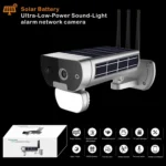 T8 1080P Full HD Solar Battery Ultra Low Power Sound Light Alarm Network Camera, Support Motion Detection, Night Vision, Two Way Audio, TF Card - Image 5
