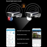 T8 1080P Full HD Solar Battery Ultra Low Power Sound Light Alarm Network Camera, Support Motion Detection, Night Vision, Two Way Audio, TF Card - Image 10