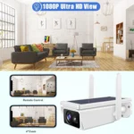 T13-2 1080P HD Solar Powered 2.4GHz WiFi Security Camera without Battery, Support Motion Detection, Night Vision, Two Way Audio, TF Card - Image 4