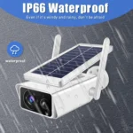 T13-2 1080P HD Solar Powered 2.4GHz WiFi Security Camera without Battery, Support Motion Detection, Night Vision, Two Way Audio, TF Card - Image 9