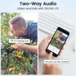 T20 1080P Full HD Solar Powered WiFi Camera, Support Motion Detection, Night Vision, Two Way Audio, TF Card - Image 8