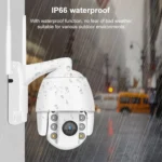 QX2 4G (EU Version) 1080P HD 360 Degrees Panoramic Day and Night Full-color IP66 Waterproof Smart Camera, Support Motion Detection / Two-way Voice / TF Card, AU Plug - Image 7
