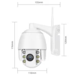 QX2 1080P HD 360 Degrees Panoramic WiFi Day and Night Full-color IP66 Waterproof Smart Camera, Support Motion Detection / Two-way Voice / TF Card, US Plug - Image 2