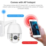 QX2 1080P HD 360 Degrees Panoramic WiFi Day and Night Full-color IP66 Waterproof Smart Camera, Support Motion Detection / Two-way Voice / TF Card, US Plug - Image 8