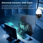 QX5 4G (EU Version) 2.0 Million Pixels 1080P HD 20X Zoom Dome Smart Camera, Support Infrared Night Vision / Motion Detection / Voice Intercom / TF Card, AU Plug - Image 7