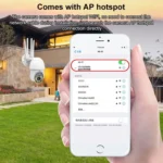 QX38 1080P WiFi High-definition Surveillance Camera Outdoor Dome Camera, Support Night Vision & Two-way Voice & Motion Detection - Image 6