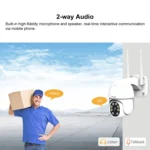 Sricam SP028 1080P HD Outdoor PTZ Camera, Support Two Way Audio / Motion Detection / Humanoid Detection / Color Night Vision / TF Card, US Plug - Image 8