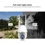 Sricam SP028 1080P HD Outdoor PTZ Camera, Support Two Way Audio / Motion Detection / Humanoid Detection / Color Night Vision / TF Card, US Plug - Image 9
