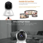 SriHome SH025 2.0 Million Pixels 1080P HD AI Auto-tracking IP Camera, Support Two Way Audio / Motion Tracking / Humanoid Detection / Night Vision / TF Card, AU Plug - Image 11