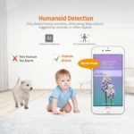 SriHome SH025 2.0 Million Pixels 1080P HD AI Auto-tracking IP Camera, Support Two Way Audio / Motion Tracking / Humanoid Detection / Night Vision / TF Card, AU Plug - Image 4