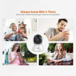 SriHome SH025 2.0 Million Pixels 1080P HD AI Auto-tracking IP Camera, Support Two Way Audio / Motion Tracking / Humanoid Detection / Night Vision / TF Card, AU Plug - Image 9