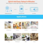 SriHome SH029 3.0 Million Pixels 1296P HD AI Camera, Support Two Way Talk / Motion Detection / Humanoid Detection / Night Vision / TF Card, AU Plug - Image 12