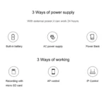 CAMSOY C9 HD 1280 x 720P 70 Degree Wide Angle Wireless WiFi Wearable Intelligent Surveillance Camera, Support Infrared Right Vision & Motion Detection Alarm & Loop Recording & Timed Capture - Image 13