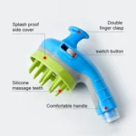 Pet Shower Shower Brush with Non-slip Handle Nozzle - Image 3