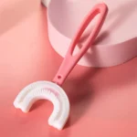 10 PCS U-shaped Children Baby Hand-held Soft Toothbrush Brushing Artifact for 6-12 Years Old, Style: Straight Handle - Image 2