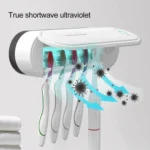 Toothbrush Dryer Bathroom Wall-mounted Toothbrush Holder, Plug-in Powered with US Plug - Image 5