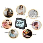 Kitchen Timer Digital Alarm Clock Large LCD Touch Screen Come with Night Light for Cooking Baking - Image 3