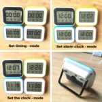 Kitchen Timer Digital Alarm Clock Large LCD Touch Screen Come with Night Light for Cooking Baking - Image 7