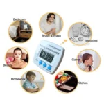 Kitchen Timer Digital Electronic Loud Alarm Magnetic Backing With Holder for Cooking Baking Sports Games Office - Image 3