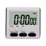 Kitchen Timer 24 Hours Digital Alarm Clock LCD Screen Magnetic Backing for Cooking Baking - Image 2