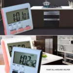 Kitchen Timer 24 Hours Digital Alarm Clock LCD Screen Magnetic Backing for Cooking Baking - Image 7