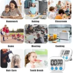 Digital Kitchen Timer Electronic Alarm Magnetic Backing with LCD Display for Cooking Baking Sports Games Office - Image 6