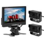 A1510 7 inch HD Car 12 IR Night Vision Rear View Backup Dual Camera Rearview Monitor, with 15m Cable - Image 2