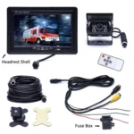 F0505 7 inch HD Car 18 IR LEDs Backup Camera Rearview Mirror Monitor, with 10m Cable - Image 7