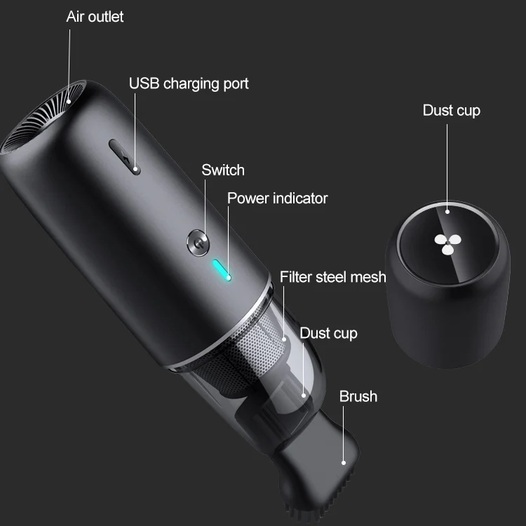 CAPS1620NV_5.webp Car / Household Wireless Portable 90W Handheld Powerful Vacuum Cleaner - Image 6