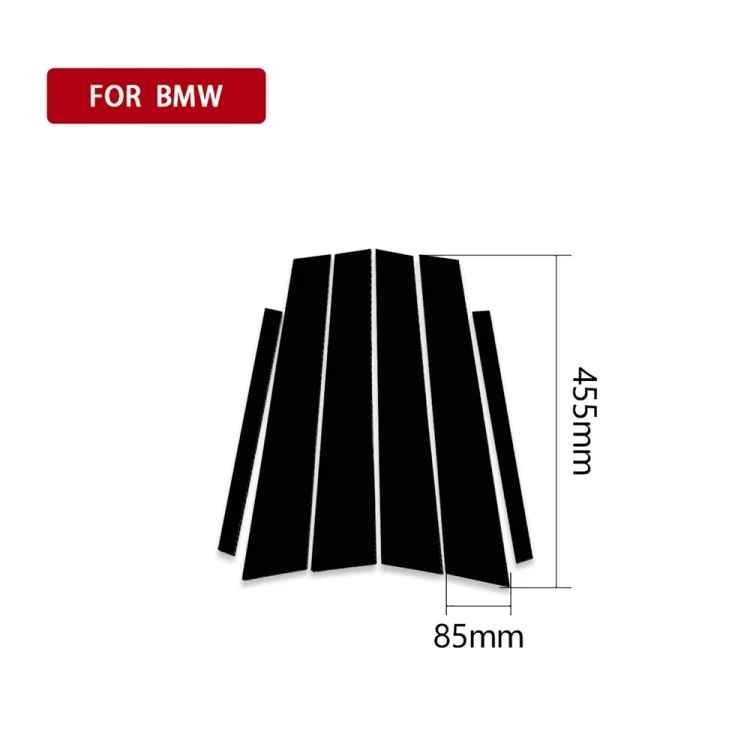 CAR0056_1.webp For BMW 5 Series F10 2011-2017 Car B Column Frame Decorative Sticker - Image 2