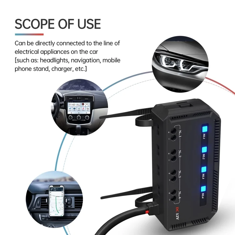 CAR0079_7.webp CS-1785A1 Motorcycle / Car Relay Quick Wiring Fuse Box - Image 8