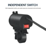 ZH-723F5 Car / Motorcycle QC3.0 Cell Phone Fast Charging Dual USB Car Charger - Image 3