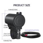 ZH-723F5 Car / Motorcycle QC3.0 Cell Phone Fast Charging Dual USB Car Charger - Image 6