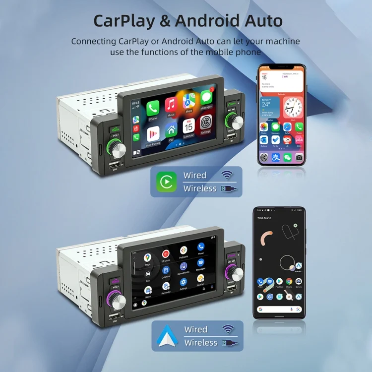 CAR0099_9.webp M160W 5 inch Car Wireless MP5 Player Support Phone Mirror Link / Steering Wheel Control - Image 10