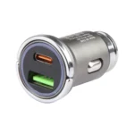 AR-CA08 12W 2A USB-C / Type-C + USB Ports Car Charger