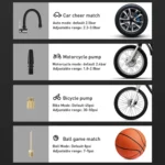 Yesido VC05 Portable Wired Car Mini Inflator Pump - Image 8