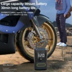 ATJ-8466 Portable Car Tire Air Pump Digital Display Wireless Electric Air Pump, Style: Lithium Battery - Image 3